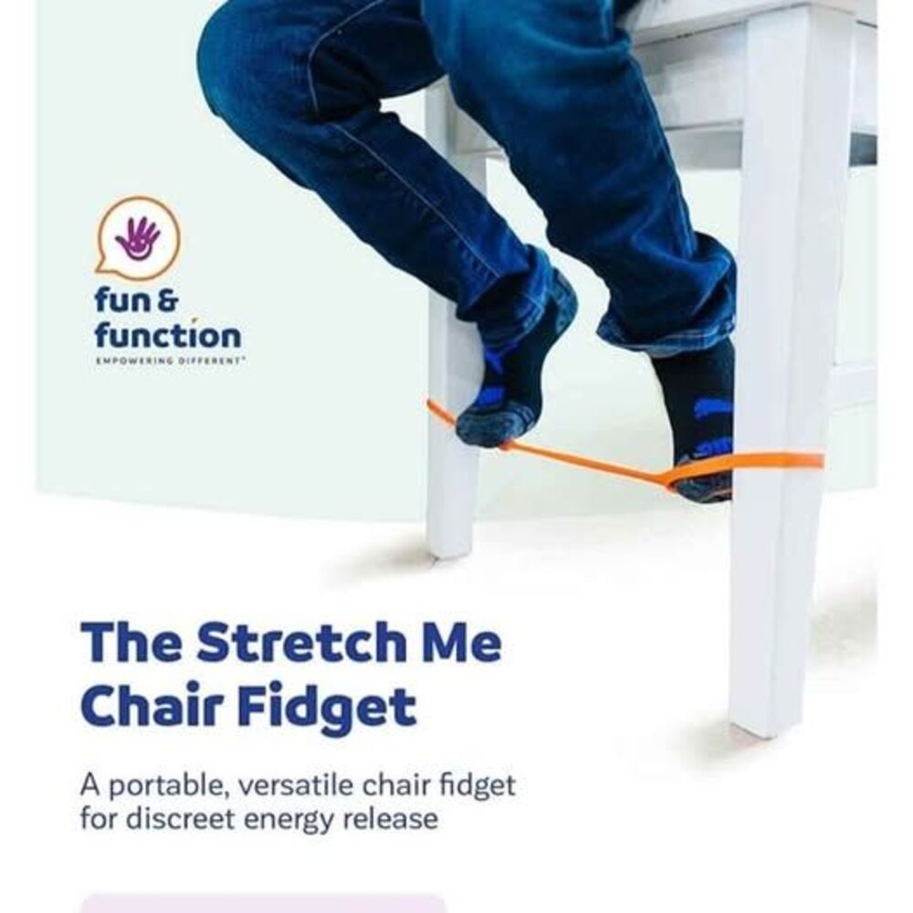 1 NEW Chair Leg Fidget Foot Band Orange